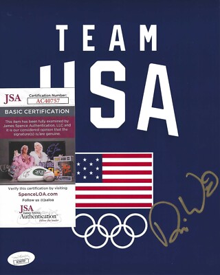 David Wise Signed 8x10 Photo w/ JSA COA #AC40757 USA Olympics Freestyle Skiing