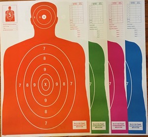 Paper Shooting Targets Silhouette Gun Pistol Rifle B 27e Qty 100 23x35 Ogpc Ebay