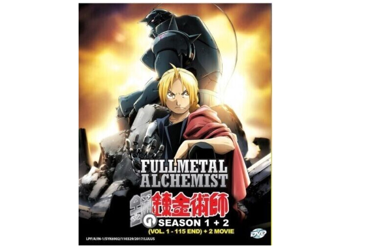 Fullmetal Alchemist Season 1+ 2 Brotherhood (115 Episodes + 2 Movie) DVD  Anime