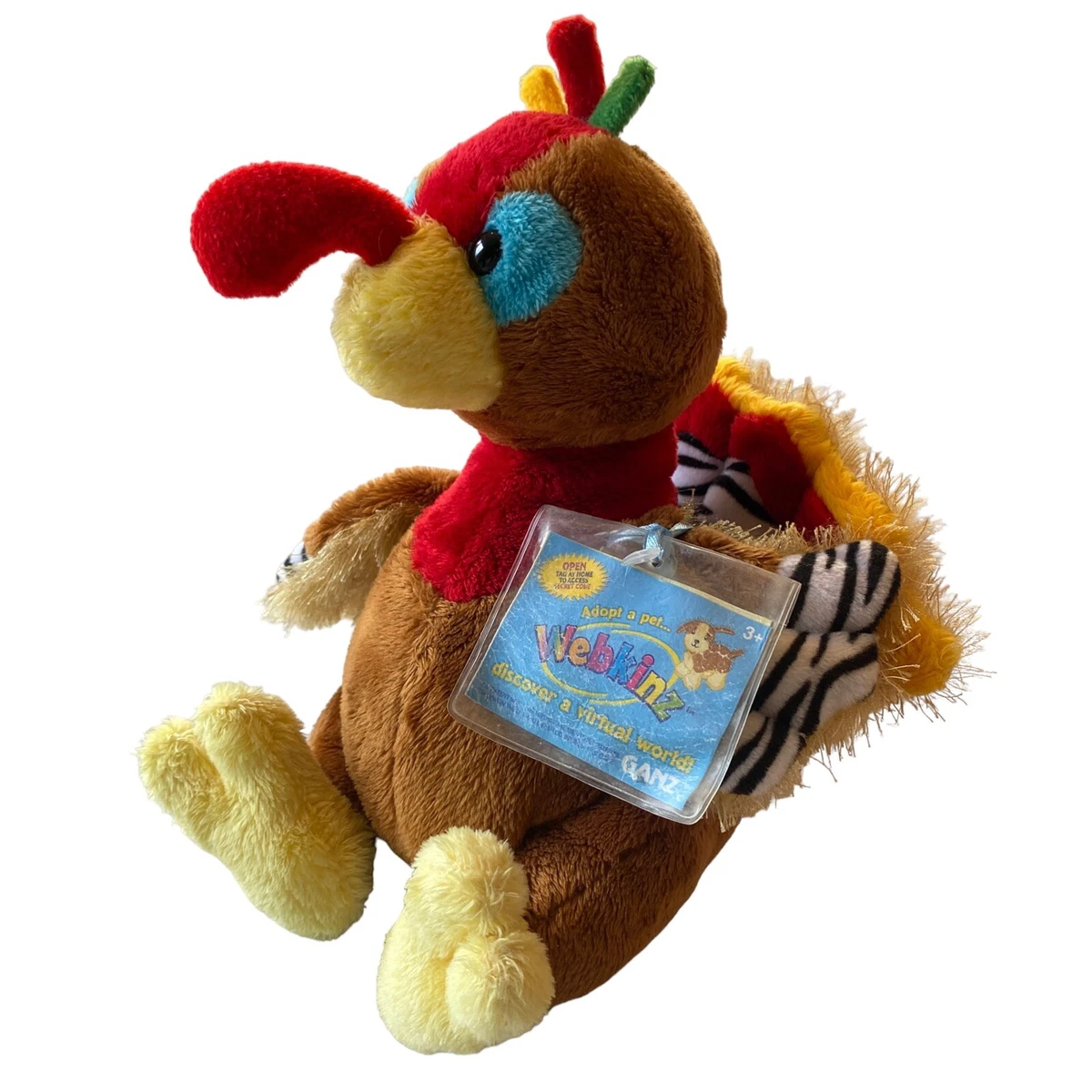 Webkinz Ganz Turkey HM418 Plush Stuffed Animal with Unused Code