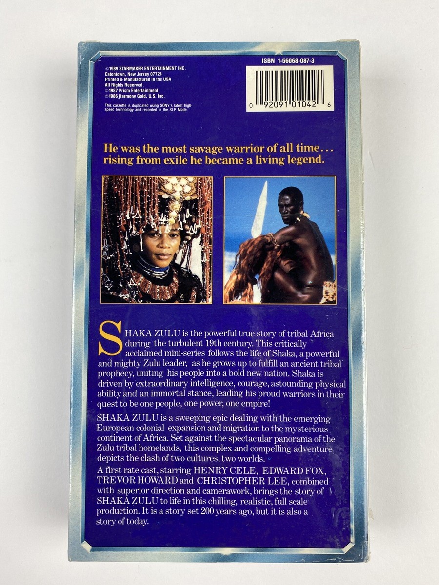 William C. Faure's Shaka Zulu (VHS) A True Story - Henry Cele NEW