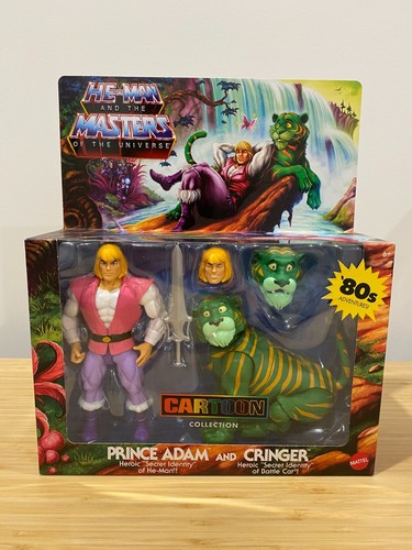 Mattel Masters of the Universe Prince Adam and Cringer MOTU Cartoon Collection