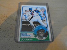 1983 O-Pee-Chee  BASEBALL CARD# 116 PEDRO GUERRERO  LOS ANGELES DODGERS OPC