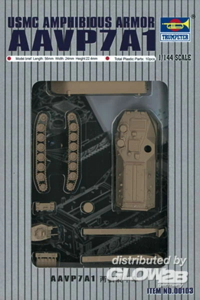 Trumpeter 00103 - 1:144 AAVP7A1 Véhicule Amphibie - Neuf - Photo 1/1