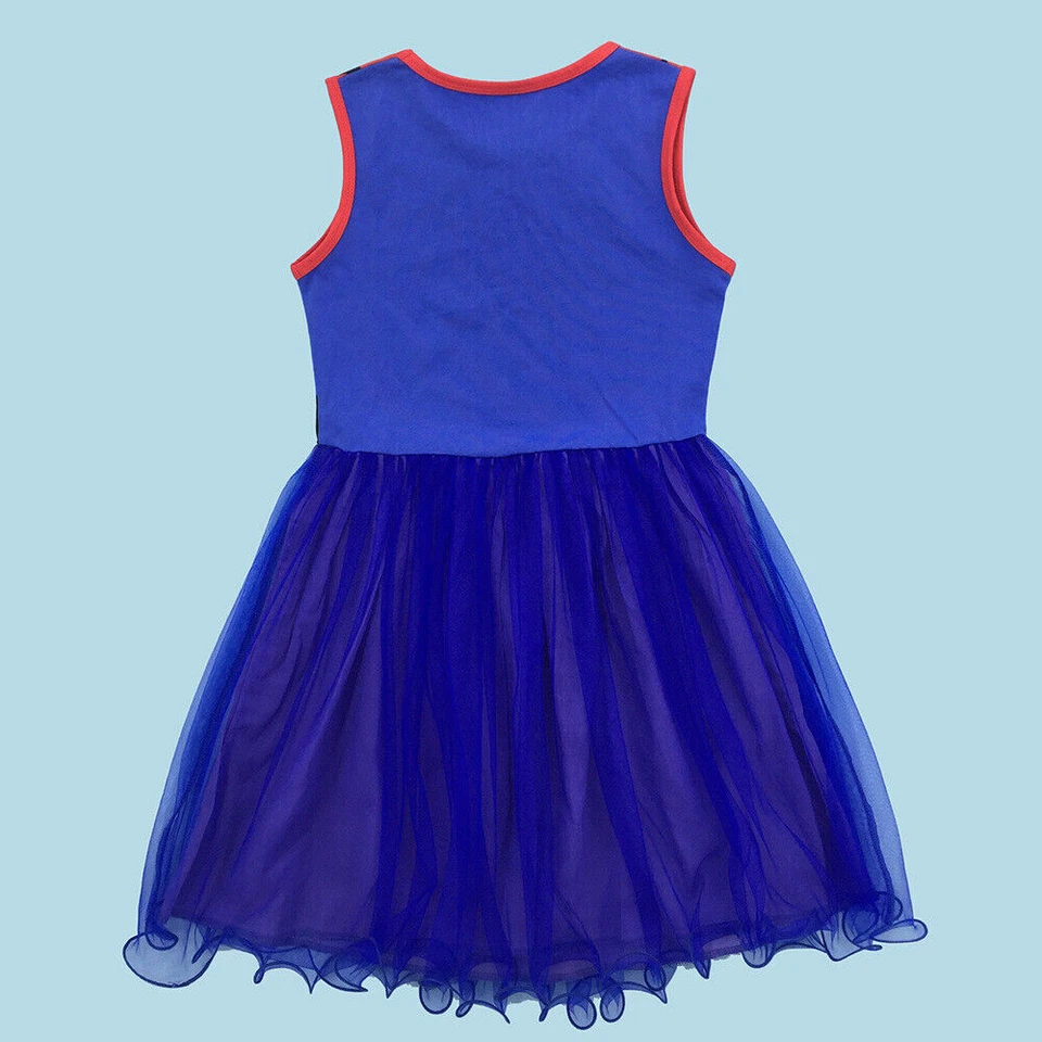 Kids Girls Spidergirl Costume Dress Up Superhero Spider-man Fancy Dress Cosplay - Image 4 of 4