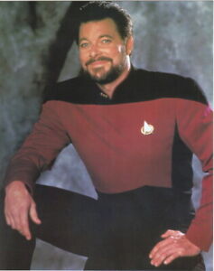 Star Trek TNG Commander Riker 8 x 10 Glossy Postcard 1992 #2 NEW UNUSED 