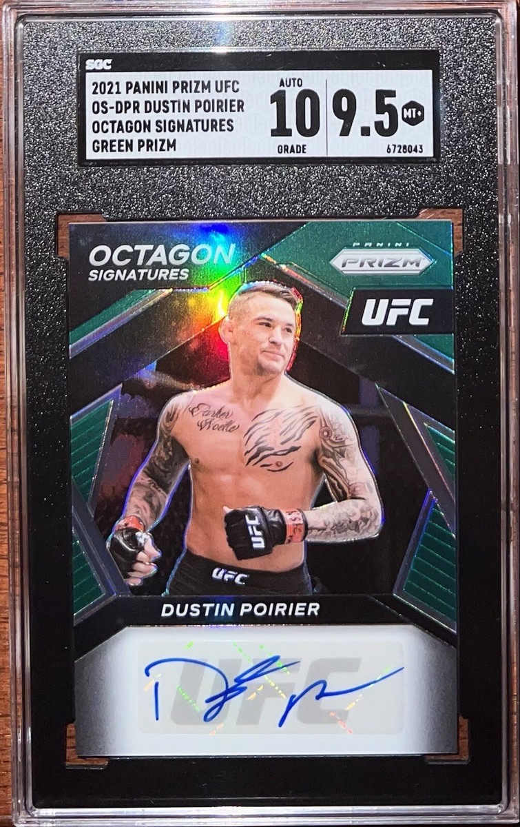 ufc prizm ダスティン・ポイエー　ダスティン・ポワリエ　サインカード Panini Prizm 2021 UFC Dustin Poirier SGC 10/9.5 Octagon