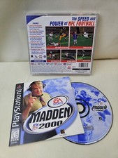 Madden NFL 2000 -Sony PlayStation PS1- CIB Complete Tested Video Game