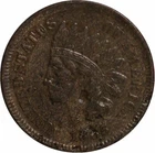 1865 Indian Head Cent - Damaged (Gouged)