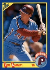 1990 Score MLB Tom Barrett #633A