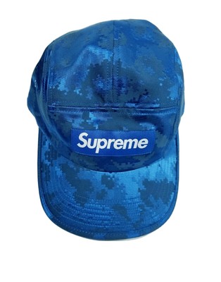 blue camo supreme hat