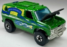 De colección 1977 Hot Wheels Blackwall Baja Breaker furgoneta verde Hong Kong Ford Die-Cast