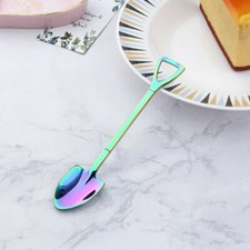 Flatware Gift Idea Coffee Dessert Spoon Stainless Steel Shovel Shaped Teaspoon
