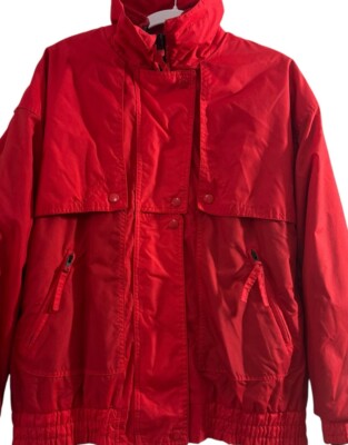 Vintage Shivers Womens Sailing Yachting Jacket Removable Liner Red Size S