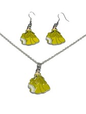 Princess Belle Necklace and Earring Set