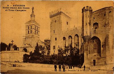 Old postcard Avignon - N.-D. des Doms et Tour Campane (511650)