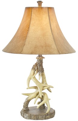 Deer Antler Table Lamp Rustic Cabin Lodge Wildlife Decor 29