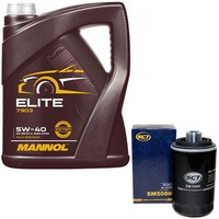 MotoröL Set 5W40 5 Liter + ÖLfilter Sm 5086 FüR Audi Tt A5 Seat Skoda Vw Passat