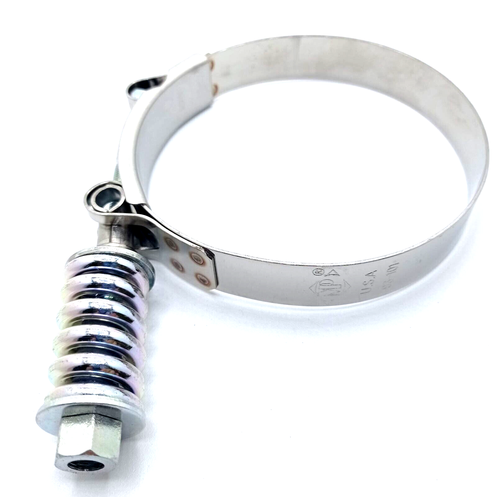93-101mm Spring Loaded T-Bolt Clamp Constant Tension Stainless Steel 3. ...