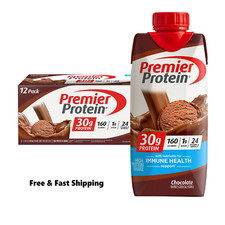 Premier Protein Shake, Chocolate, 30g Protein, 11 fl oz, 12 Ct