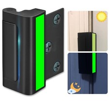Home Security Door Lock Child Proof Door Reinforcement Lock with Glow Tape fo...