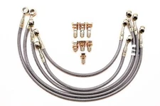 YAMAHA 1985-1989 RZ 500 ANTIDIVE GBRAKES STAINLESS STEEL FRONT BRAKE LINE KIT
