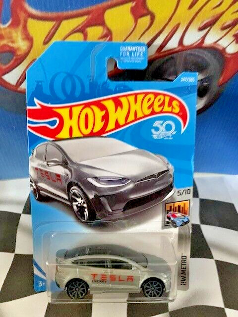 Hot Wheels 2018 HW Metro 5/10 247 2015 Tesla Model X SILVER 10SP