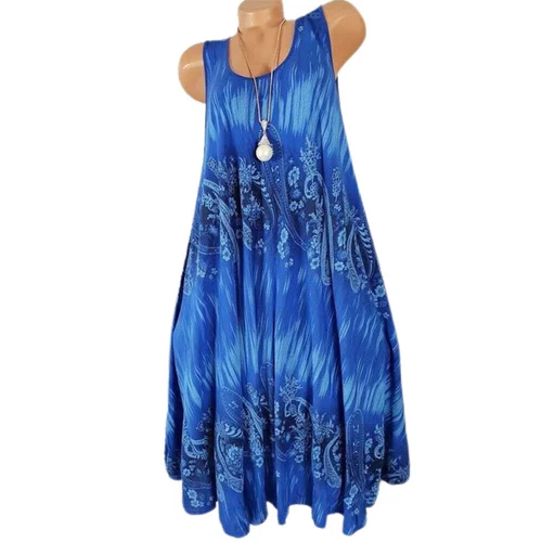 Abito sciolto donna donna boho spiaggia vacanze floreale sole taglie forti - Foto 10 di 23