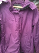 Womans Target Dry Brand Outdoor Coat-size:uk14/euro42-colour:,purple