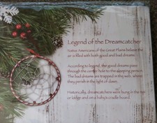 Circular  DREAM CATCHER  Beads  Feathers "Legend Of The Dream Catcher"
