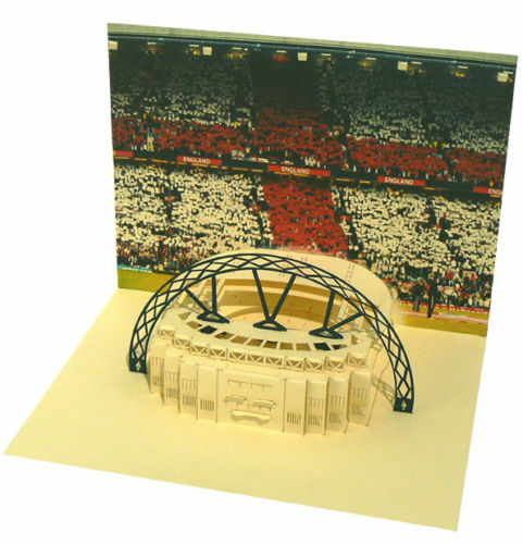 Handmade 3D Popup Card Arsenal Football Club Emirates Stadium Birthday, Anniversary, Graduation