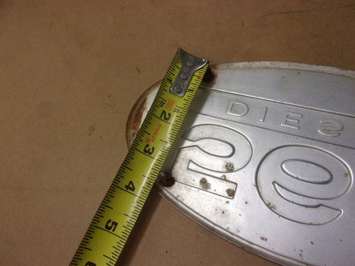 Antique Vtg Farmall 560 Diesel IHC Tractor Front Oval Hood Panel Emblem Badge - Picture 12 of 12
