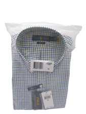 Polo Ralph Lauren Slim Fit Stretch Long Sleeve Dress Shirt Plaid Green  XL 