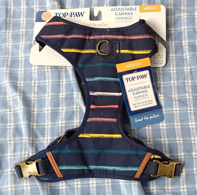Canvas Harness New Beach Canvas Overlay Dog Harness | Shop Life is Good main image 4