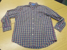 Chaps By Ralph Lauren Large Men's Red Yellow Blue Green Casual Dress Shirt