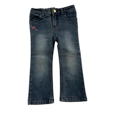 Roca Wear Rocawear Girls Infant Baby Toddler size 24 months Jeans Spell out Back