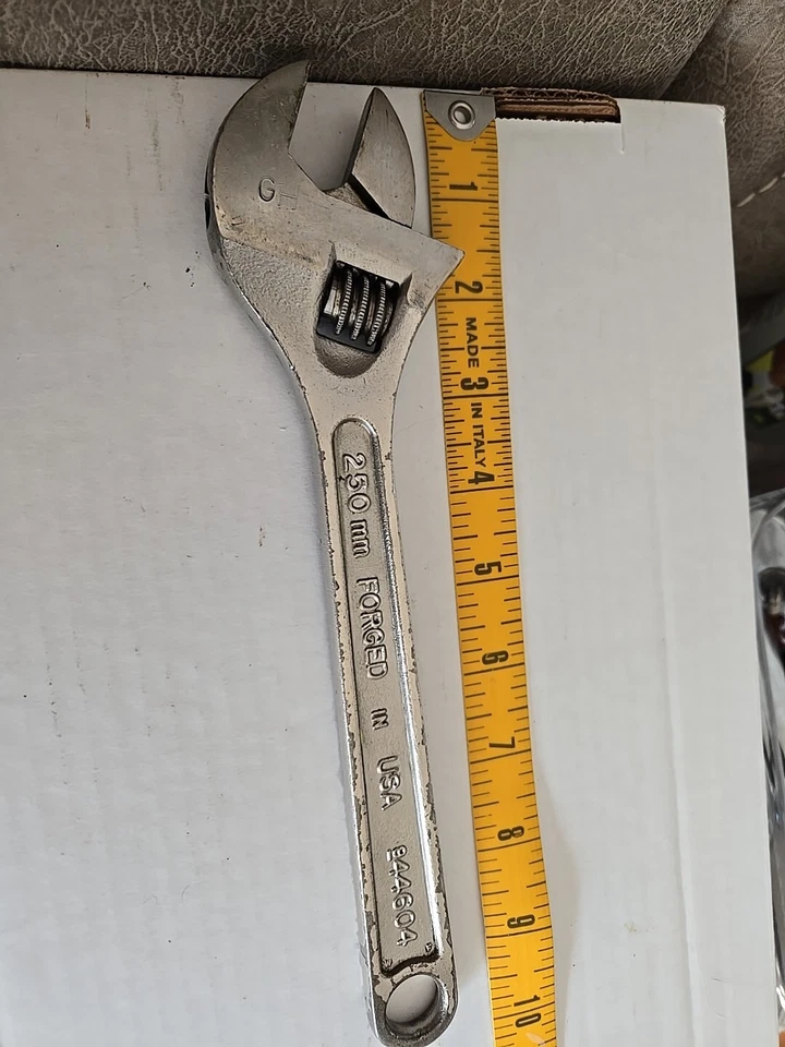 Llave ajustable CRAFTSMAN 10" 44604 EE. UU. 🇺🇸 Vintage 250 mm - gw12 Foto 4 de 4