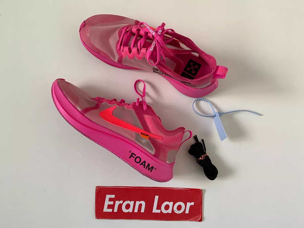 Nike Zoom Fly Off-White Pink Size 10.5 eBay