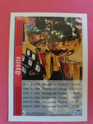 Michael Jordan 1993 NBA Hoops #TR1 Tribune - Picture 7 of 12