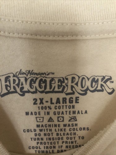 Jim Henson's Fraggle Rock Woman’s Beige T-Shirt Puppet Characters 2 XL - Picture 2 of 2