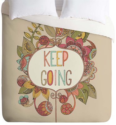 Deny Designs Valentina Ramos Keep Going Duvet Cover, King