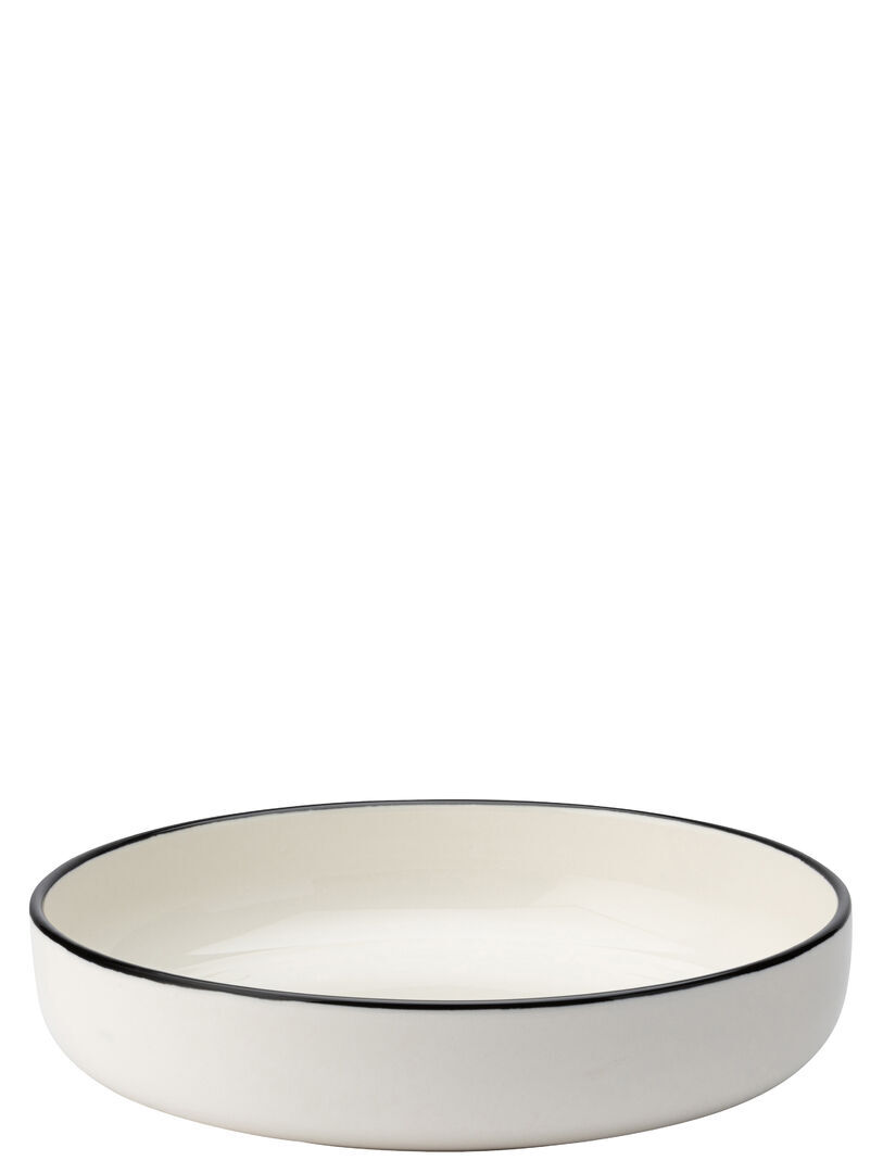 Homestead Black Vitrified Porcelain Presentation Bowl Set 8"" (20Cm) Pack Of 6