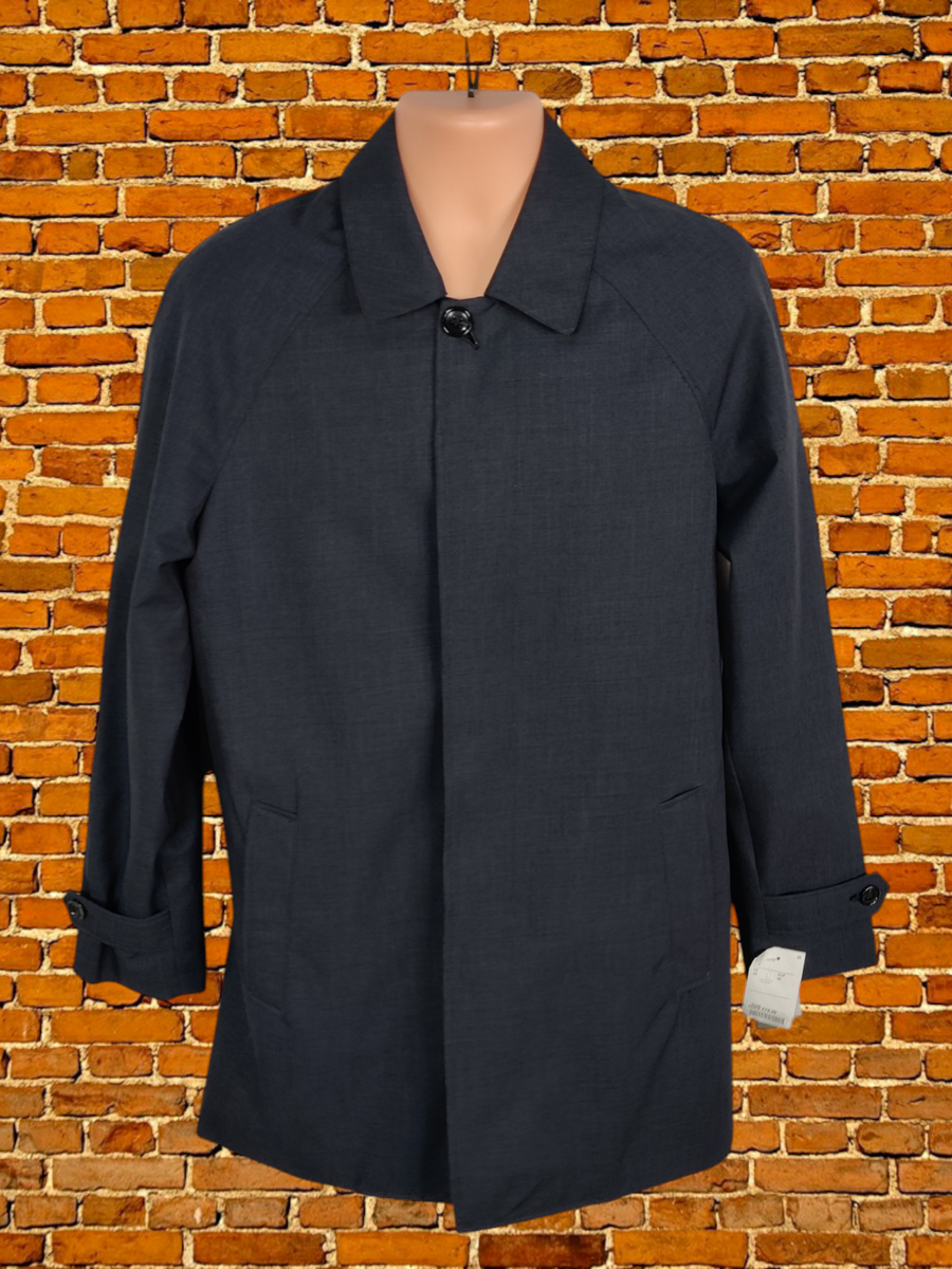 BNWT MENS MICHAEL KORS SIZE 38R GREY TRENCH MAC JACKET COAT SLIM