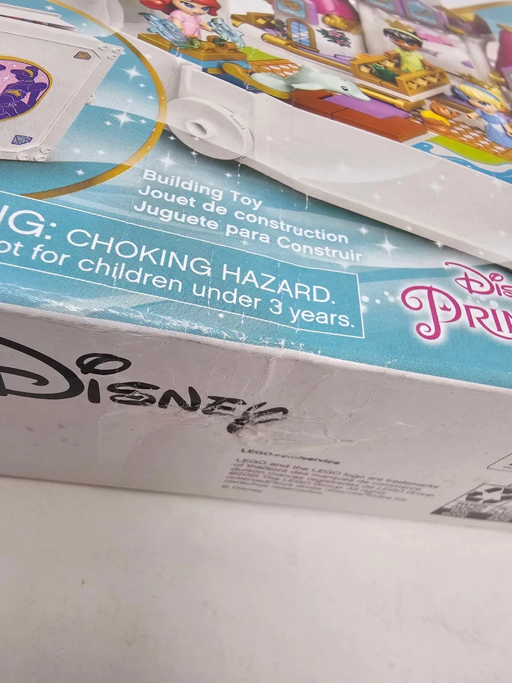 LEGO 43193 Disney Ariel, Belle, Cinderella Tiana's Storybook New in Damaged Box - Image 4 of 4