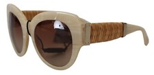 Gafas de sol DOLCE & GABBANA DG4294 beige acetato borde completo lente marrón PVP 1400usd