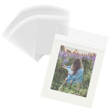 8 1/4x10 1/8 Clear Cello Plastic Bags Self Seal Crystal Clear Photo Art Storage