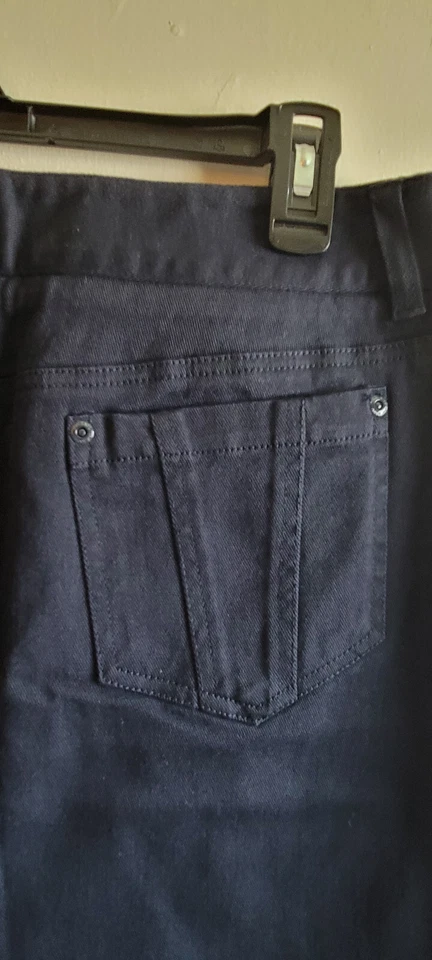 牛仔牛仔裙女式 12 Straight Jones 纽约运动弹力全新带标签 — 第 4/4 张图片