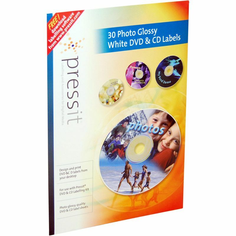 Kit Etichette Per CD/DVD Pressit Superlite - Con Software E Fogli Per Stampante - Foto 10