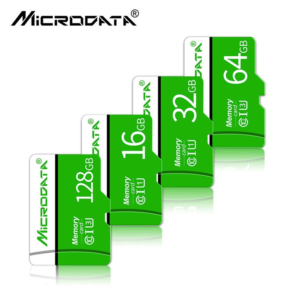 GREEN SD Card Microdata 16GB 32GB U3 Micro SD Memory Cards with ADAPTER