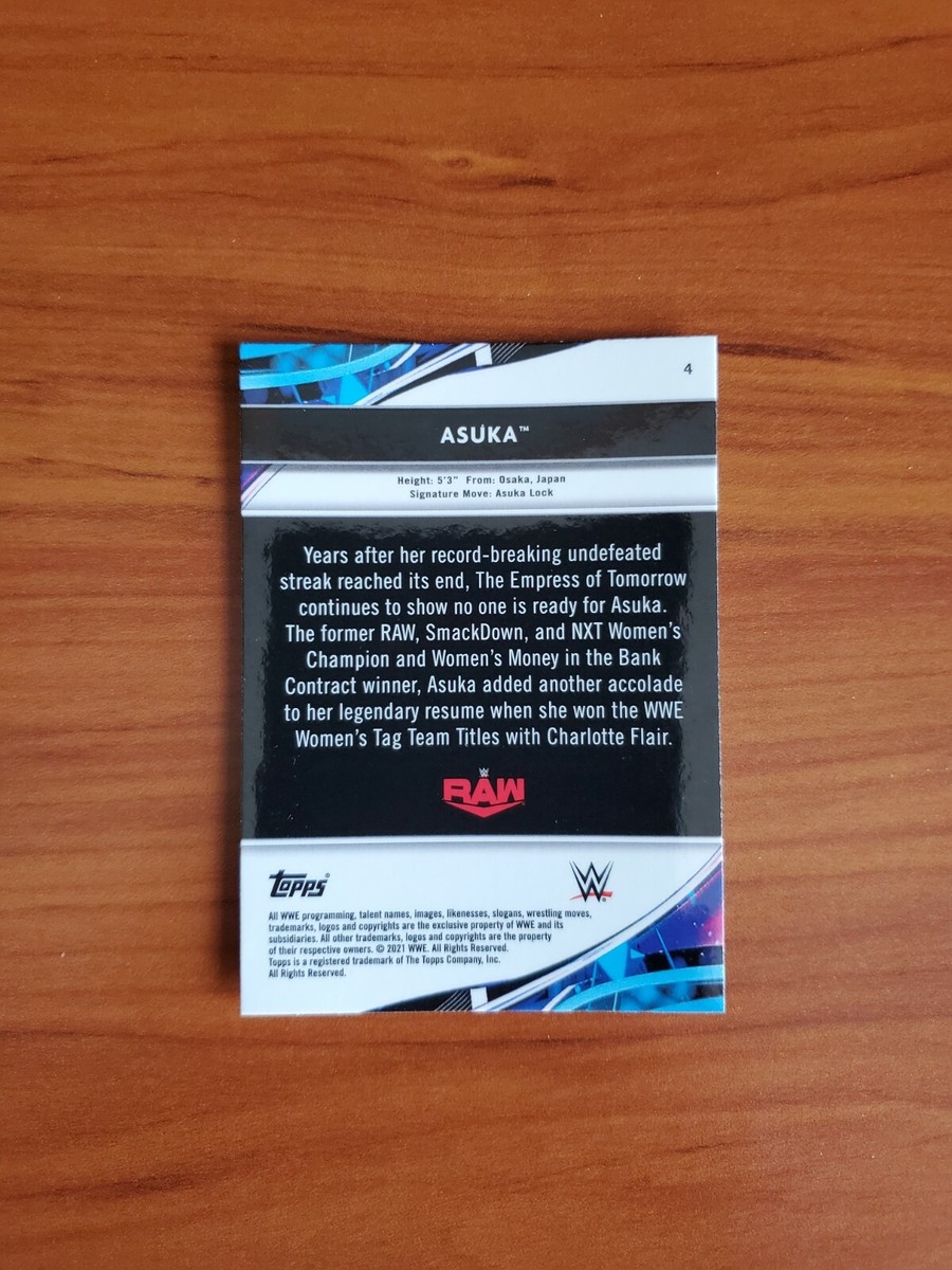 Asuka - 2021 Topps Finest WWE Wrestling Base Card #4 | eBay
